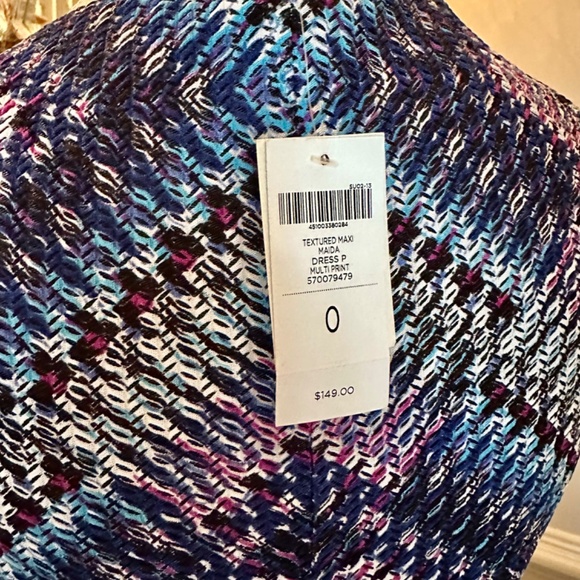 Chico’s Textured Maxi Dress 'Maida' Size 0 Stretch Fully Lined NWT - Picture 10 of 11